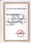 2009年度全國工商聯(lián)民營收入排名568位